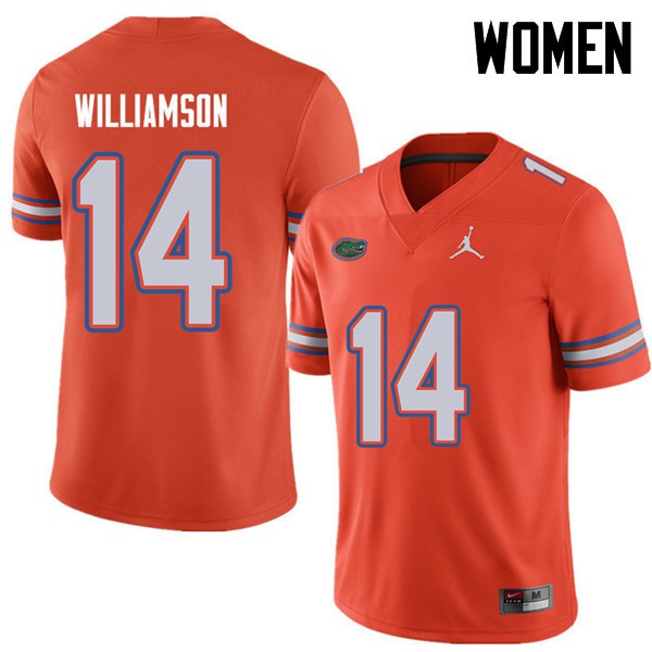Jordan Brand Women #14 Chris Williamson Florida Gators College Football Jerseys Orange